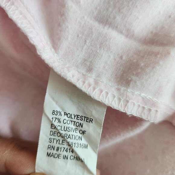 MISS ELAINE Nightgown‎ Small Long Sleeve Gown  TOUCH THE INSIDE Sateen Pink - Picture 13 of 14